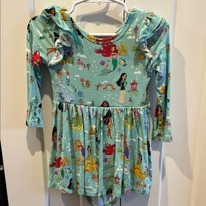 Disney Princess Long Sleeve Dress - Green